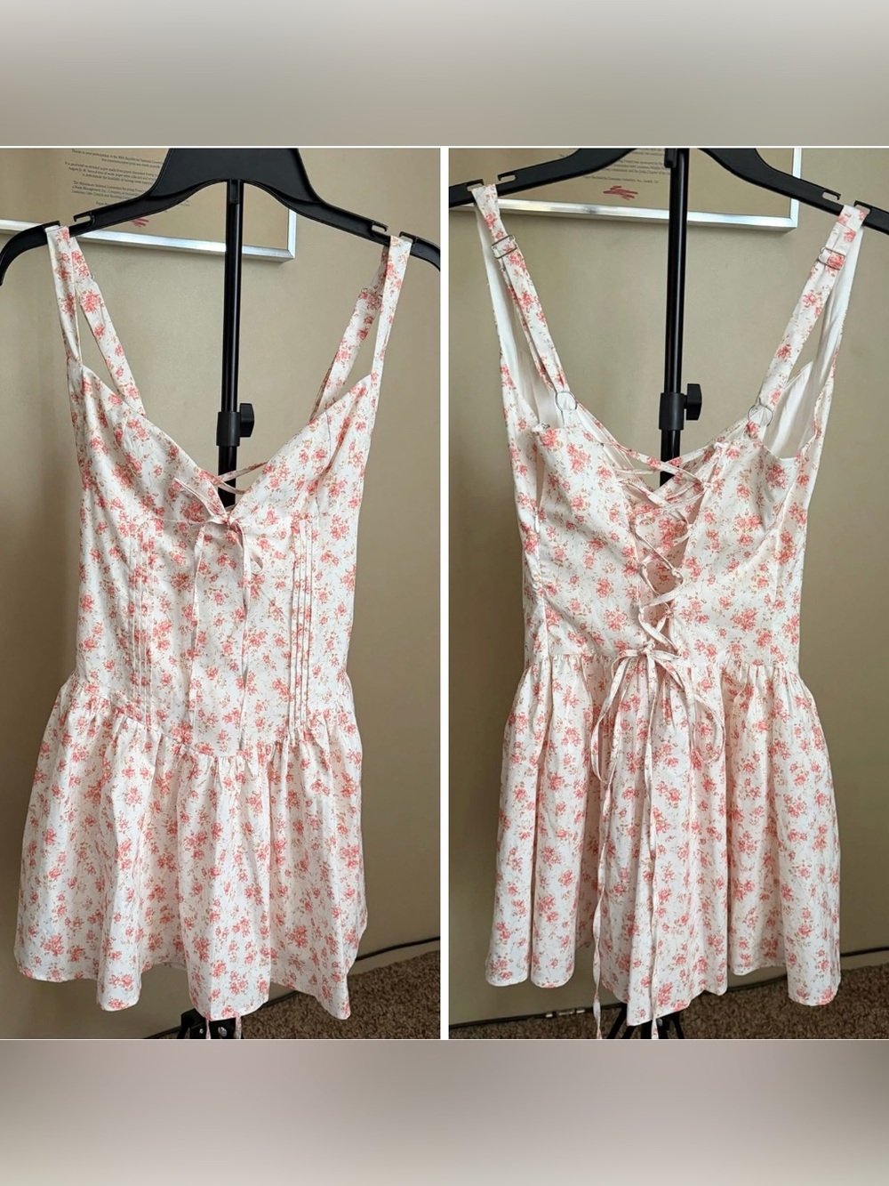 Peppermayo Corset-Style Floral Fit & Flare Kentucky Derby Sun Dress Size 6